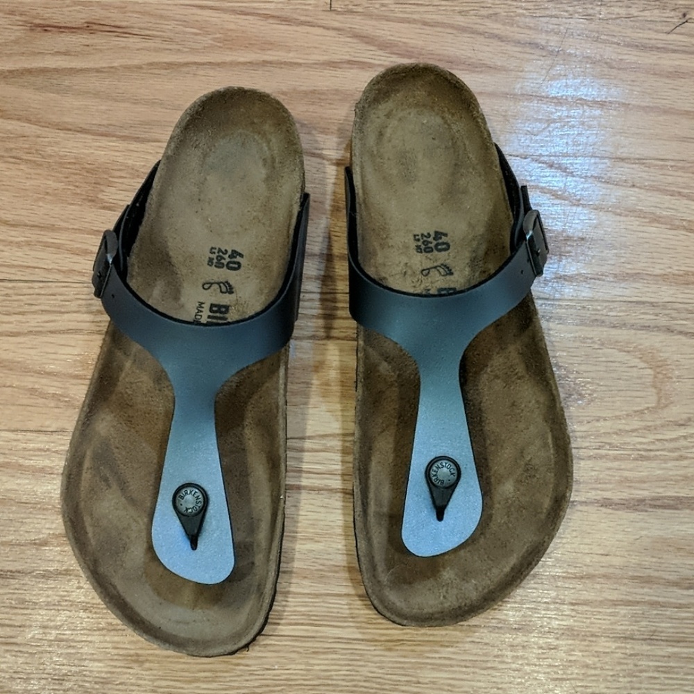 EUC Birkenstock Gizeh thong sandal Onyx 40 9.5